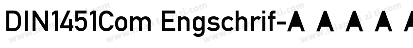DIN1451Com Engschrif字体转换